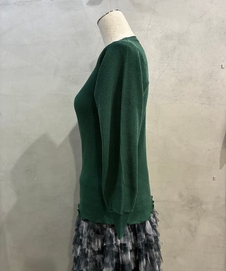 Remake Vintage Ruffled Hem Thermal GN