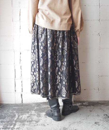 Glitter Embroidery Volume Skirt BKGD
