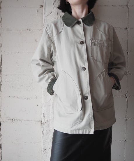 1980's L.L.Bean Round Corduroy Collar Hunting Jacket IVKA