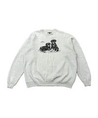 1990's Lee Made in USA Puppy Sweatshirt LGR BK