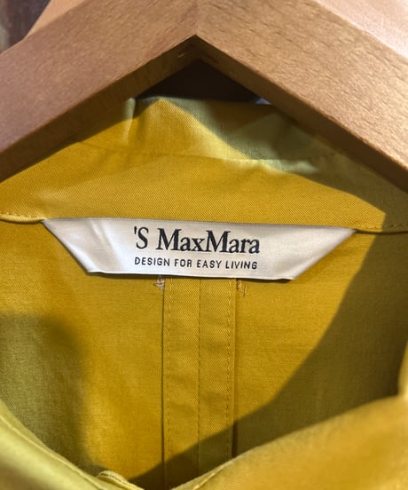 'S MaxMara Long Shirt Coat Dress YE