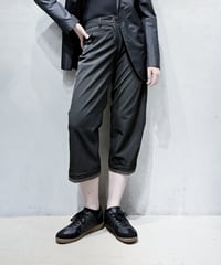 MARITHE FRANCOIS GIRBAUD Ankle Zip Cropped Pants BK
