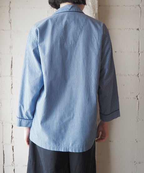 Brooks Brothers Stripe Pajama Shirt BL WH