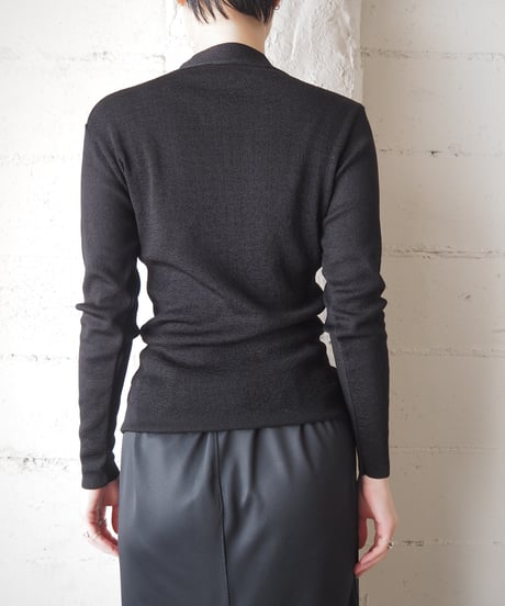 1970's V Neck Cardigan BK