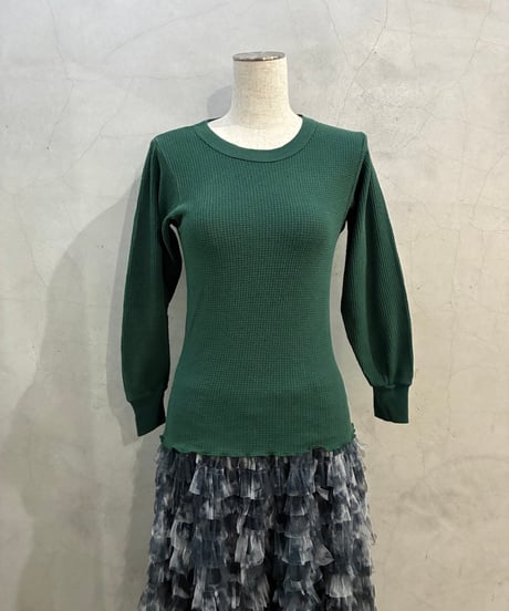 Remake Vintage Ruffled Hem Thermal GN