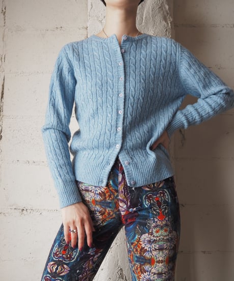 L.L.Bean Cable Crew Neck Cardigan LBL