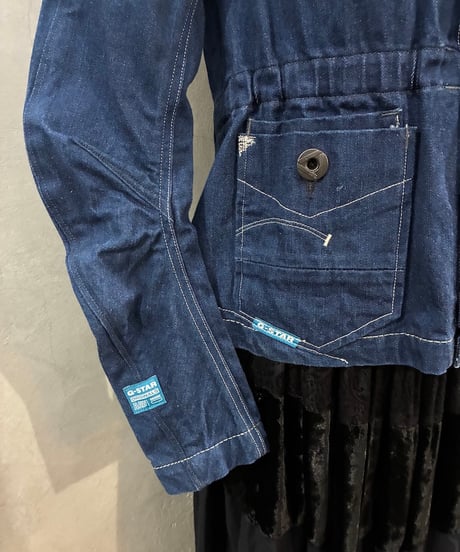 G-Star RAW Stand Collar Design Denim Jacket NV