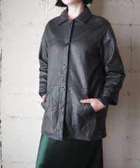 LEATHER ELEMENTS Leather Coverall Jacket BK