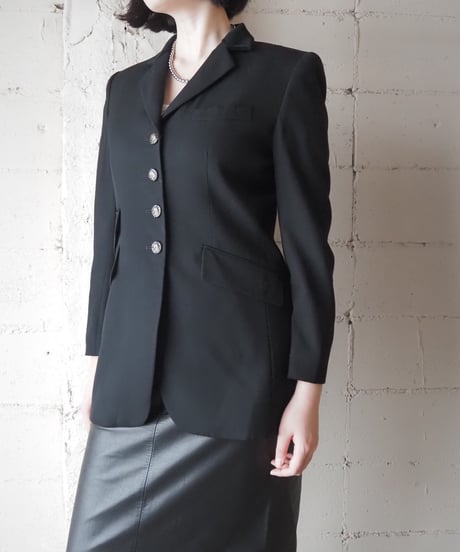 LAUREN Velvet Collar Equestrian Jacket BK