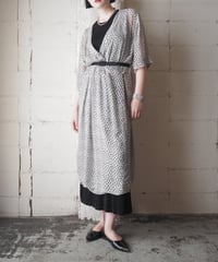 GANNI Small Flower Pattern Cachecoeur Dress WH
