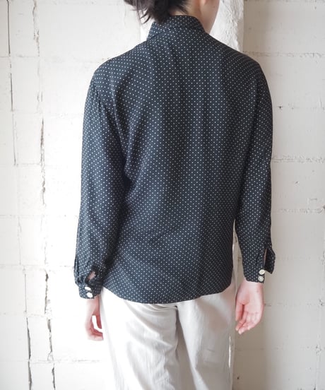 Betty Barclay Long Sleeve Dot Shirt BK WH
