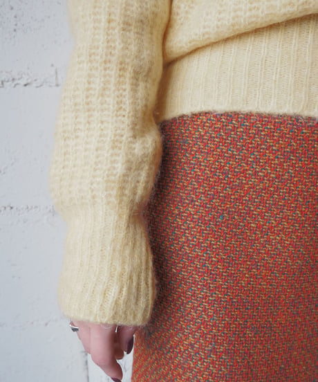 Mohair Blend Crew Neck Sweater YE