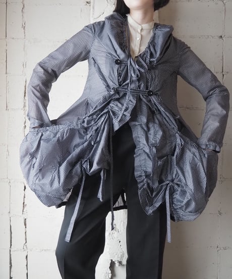 MARITHÉ FRANÇOIS GIRBAUD Drawstring Design Nylon Coat BKWH