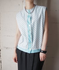 1980's Euro Embroidery Lace Shirt WHLBL