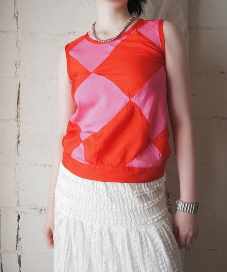 tricot COMME des GARÇONS Argyle Sleeveless Tops PIRE