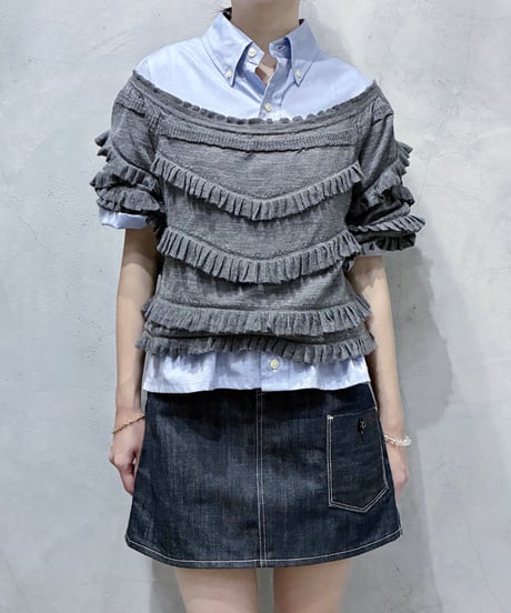 3.1 Phillip Lim Ruffled Short Sleeve Knit GR