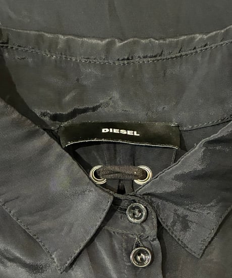 DIESEL Back Lace Up Rayon Shirt BK