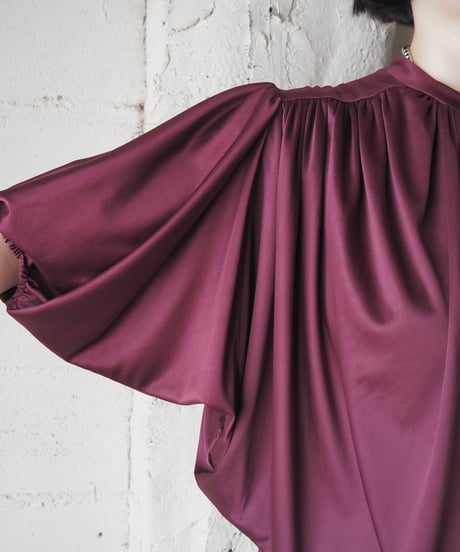 1970's Gather Flared Blouse BUR