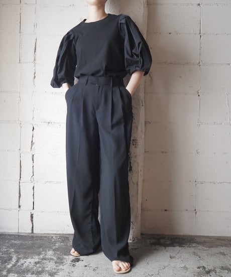 sea New York Lantern Sleeve Tee BK