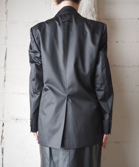 GAULTIER HOMME objet Satin Tailored Jacket BK
