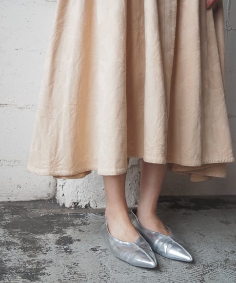 1980's COMME des GARÇONS Floral Jacquard Flared Skirt BE