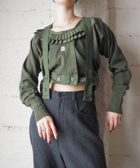 Remake Sweden Military Frilled Underpants Top KA