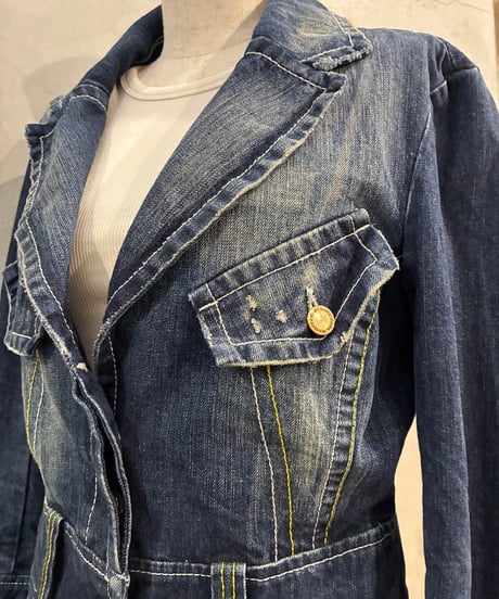JEAN'S PAUL GAULTIER Single Breasted Design Denim Jacket NV