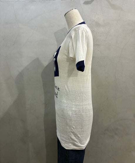 1970's Dead Stock Shlits Ringer Tee WH NV