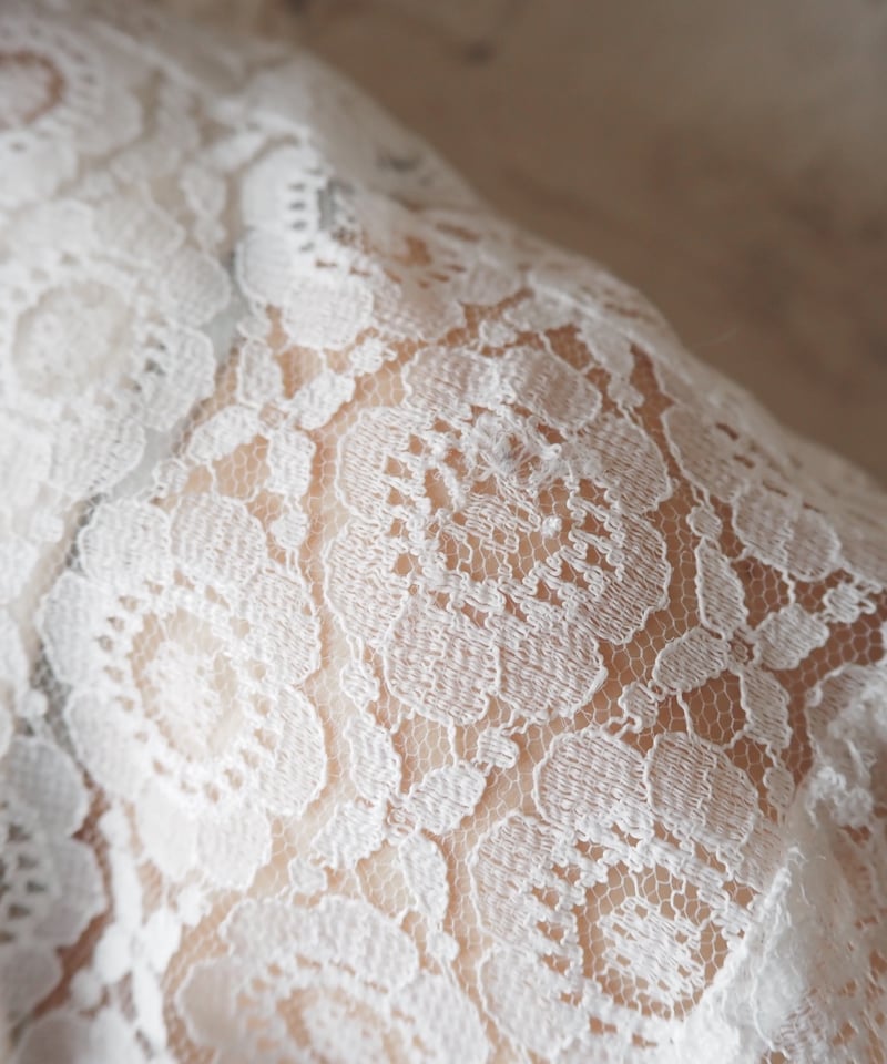 1970's L/S Lace Shirt WH | Orfeo