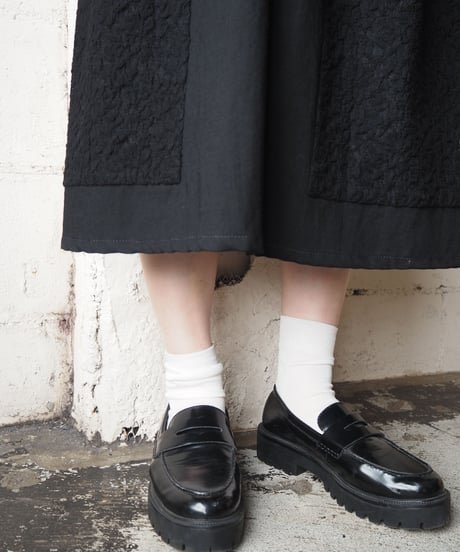 tricot COMME des GARÇONS Lace Switching Midi Skirt BK
