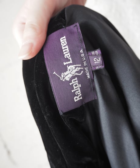 Ralph Lauren Double Breasted Velvet Jacket BK