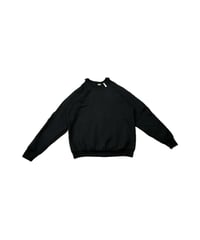 REMAKE Cutout Shoulder Sweat BK