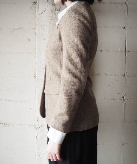 LAUREN Herringbone Wool Tailored Jacket BE