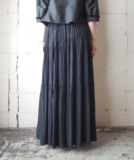 Made in USA Tiered Long Skirt DNV