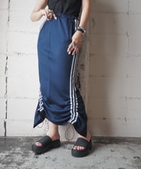 Remake adidas Drawstring Track Skirt NV WH