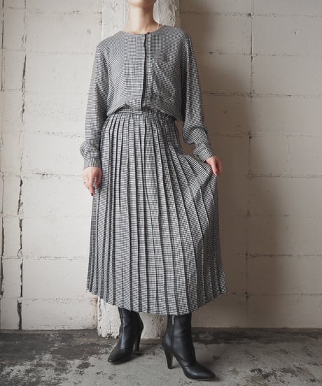 J.G.HOOK Gimgham Check Dress BKWH