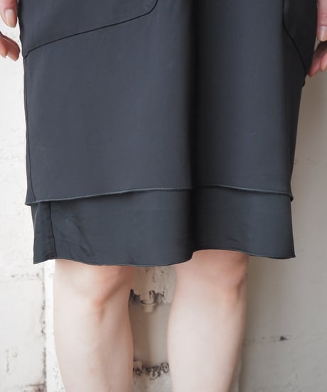 Acne Studios Layered Design Sleeveless Dress BK