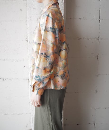 Floral Print Long Sleeve Shirt OR