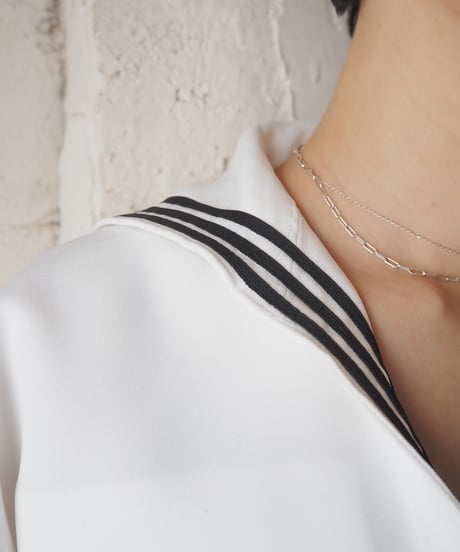 REMAKE US NAVY SDW Short Sailor Shirt WH BK