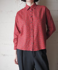 1970-80's Woven in Scotland Disty Floral Shirt RE
