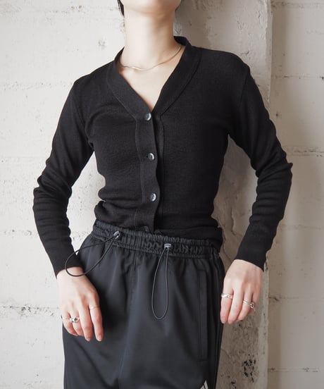 1970's V Neck Cardigan BK