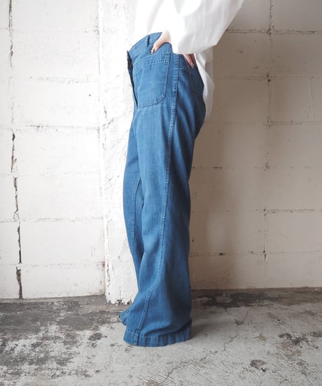 1980's USNAVY Denim Sailor Pants NV