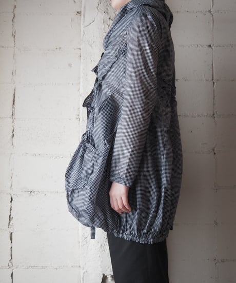 MARITHÉ FRANÇOIS GIRBAUD Drawstring Design Nylon Coat BKWH
