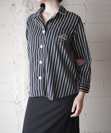 LAUREN Ralph Lauren Stripe Pajama Shirt BKWH