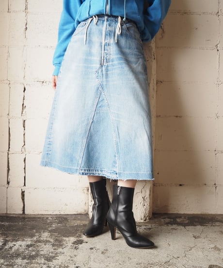 Remake Levi's Drawstring Denim Skirt LBL