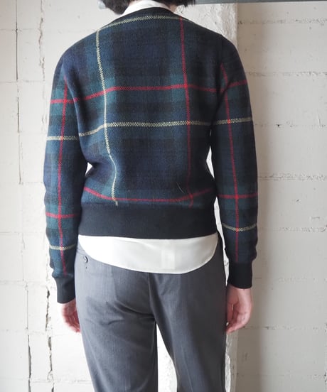 Brooks Brothers Tartan Plaid Cardigan BK GN RE YE