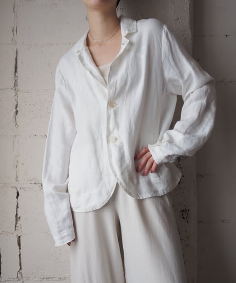 CP SHADES Made in USA Linen Summer Jacket WH