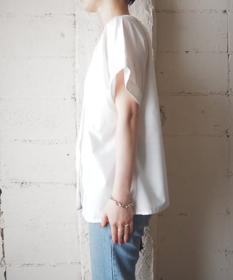 1970's Euro Short Sleeve Lace Collar Blouse WH