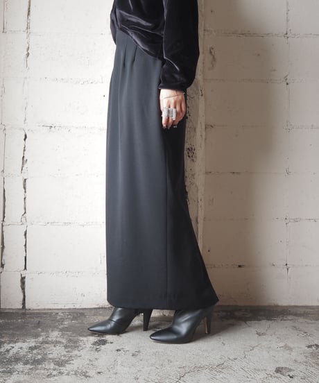 JENNA Wool Tight Skirt BK