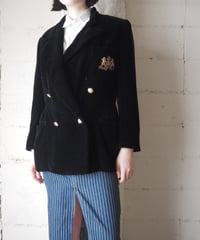 Ralph Lauren Double Breasted Velvet Jacket BK